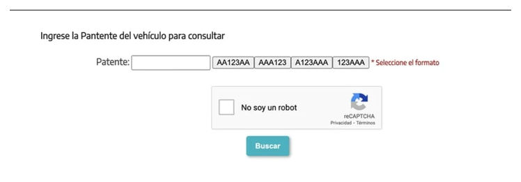 Paso 2 para consultar o cambiar el turno de la VTV en Bernal